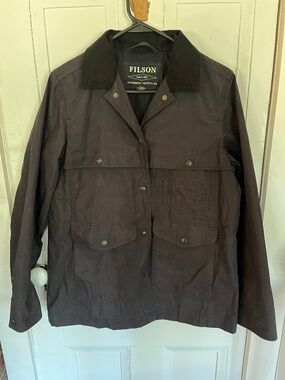 FILSON women’s dry wax cruiser, black, medium